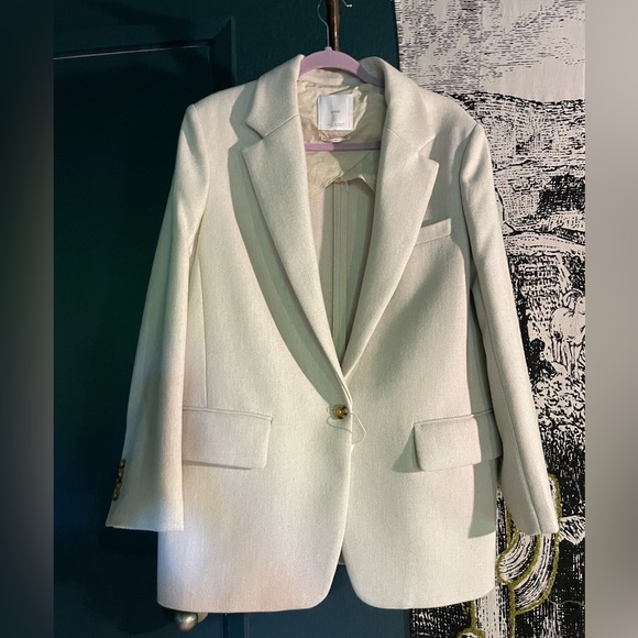 Mango structured wool blazer NWOT - Picture 4 of 7